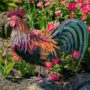 Iron Rooster Statue – Leopold – 28″